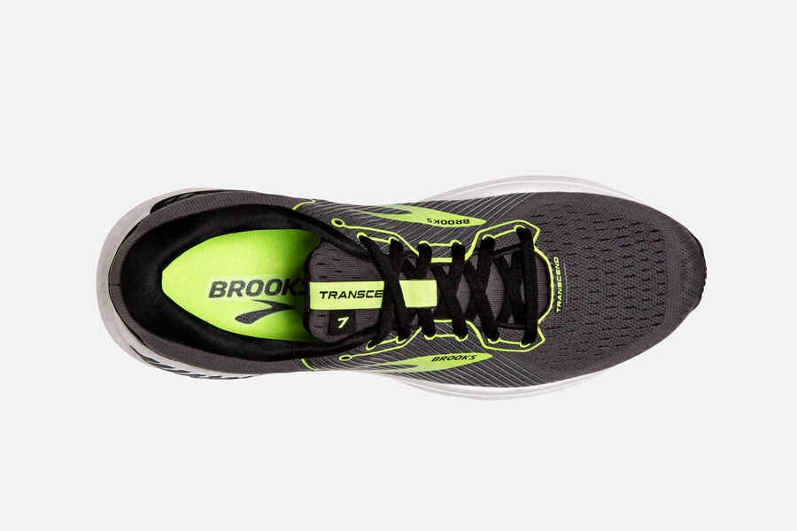 Brooks Transcend 7 Road Löparskor Herr - Svarta/Gröna - 7652-GOQTB